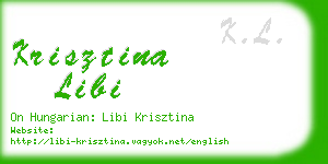 krisztina libi business card